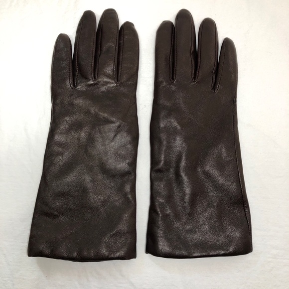 🔵 LL Bean Cashmere Lined Leather Gloves - Picture 2 of 8
